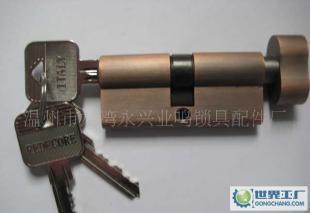 優(yōu)質(zhì)大60MM單開銅鎖芯 亞光紅古銅設(shè)計，耐用與美觀的完美結(jié)合